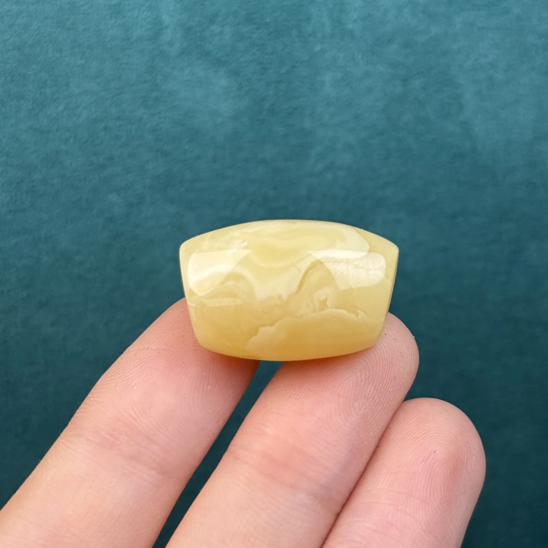 F3510天然原矿蜜蜡 马蹄珠16.2*25mm 支持鉴定假一罚十