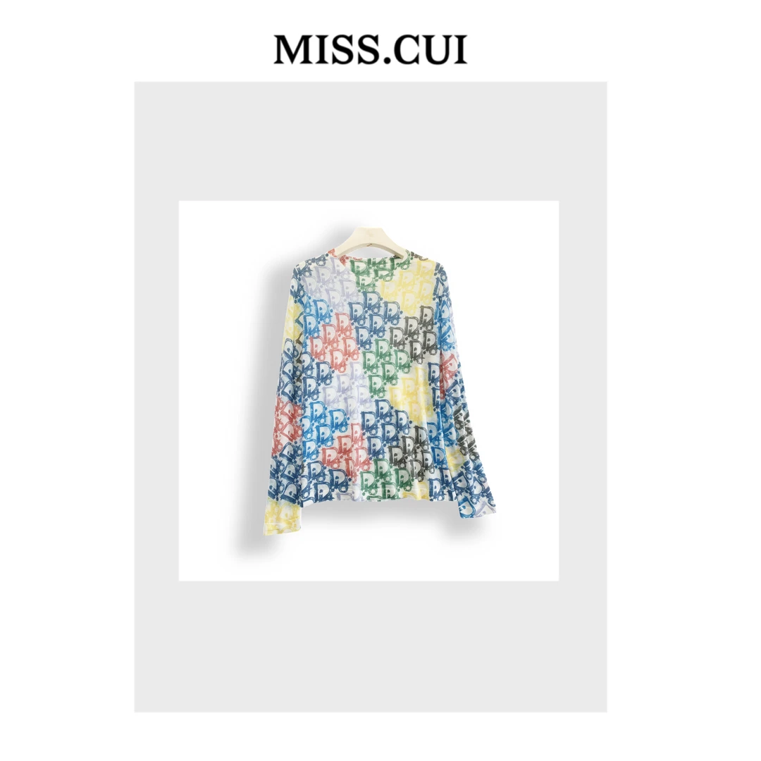 【崔老板专属】DD水溶羊毛印花长袖套头女士精品舒适亲肤针织衫