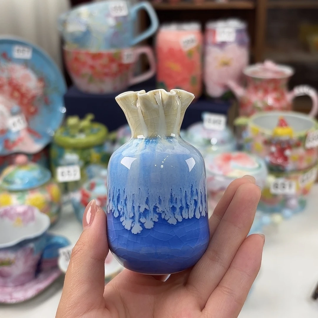 景德镇手绘高温釉下彩陶瓷茶具