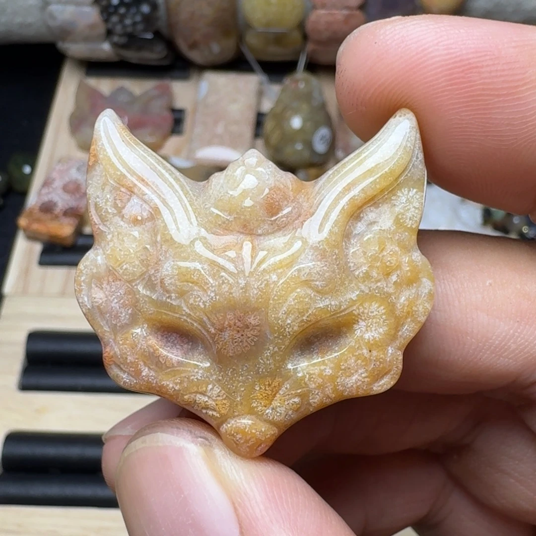 硅化玉未镶嵌纯天然色有机玉石保真色100炸50