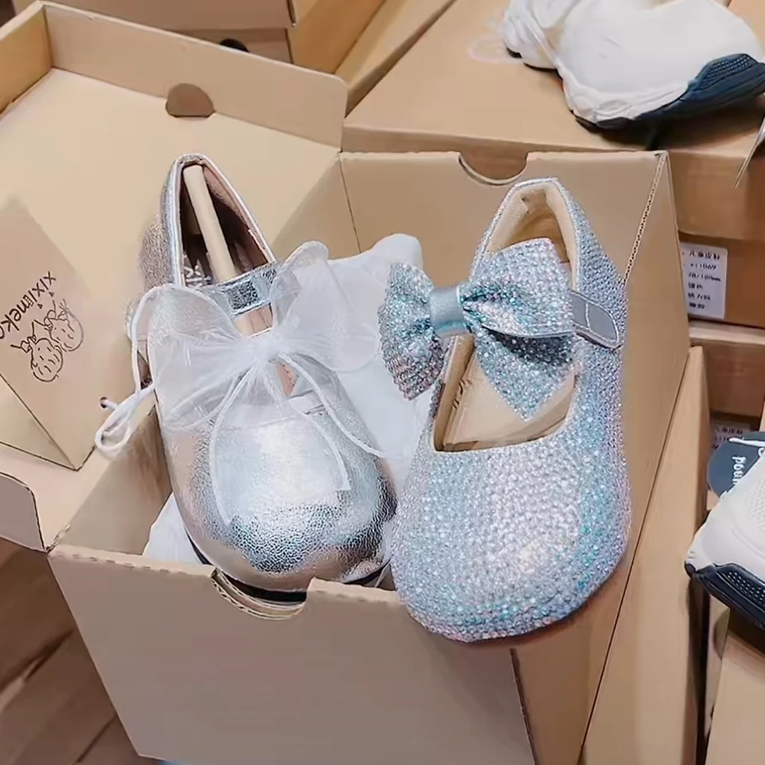 汐汐麦卡韩版童鞋新款小皮鞋 可能会掉钻，掉钻不售后哦