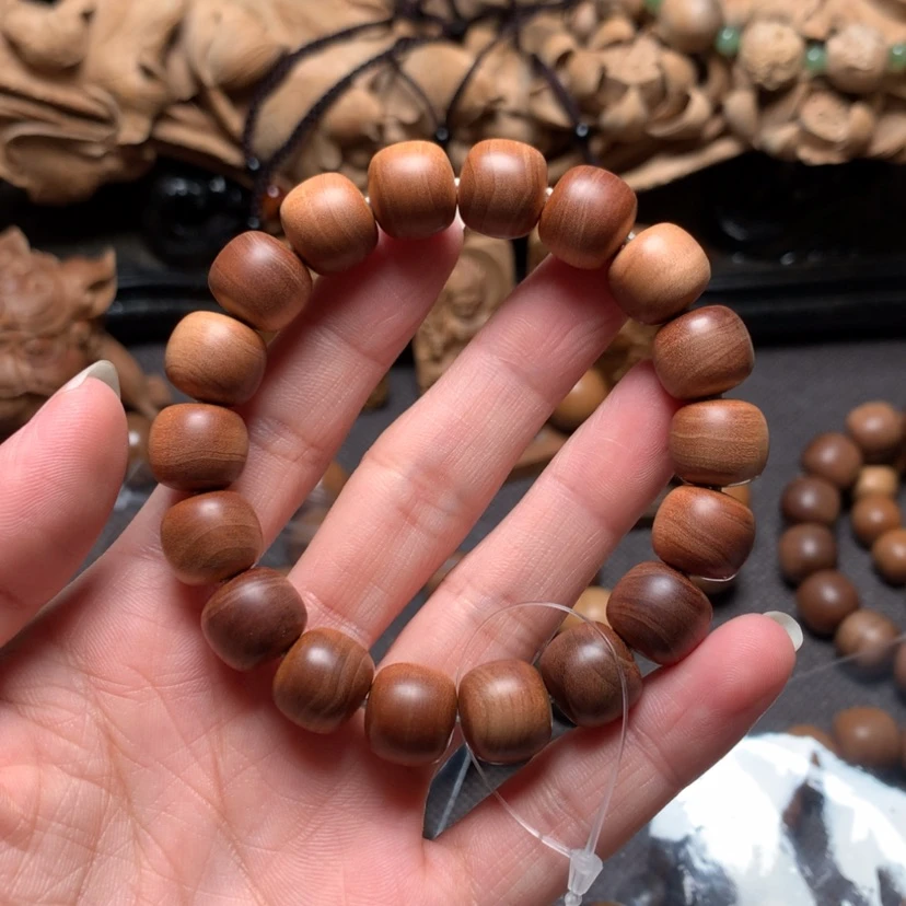 【闪购商品】檀香木手串/手链张***鱼11*12横纹沉水