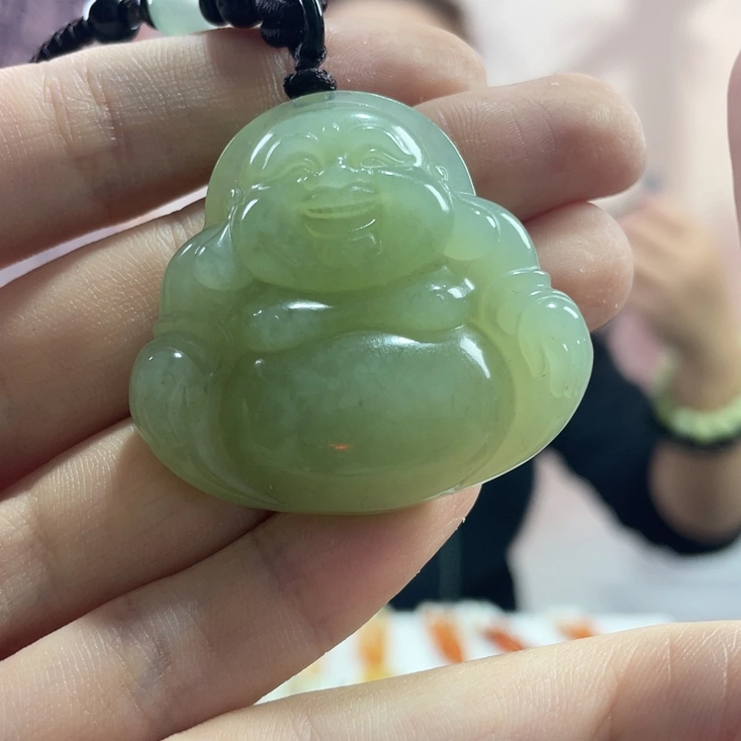 蛇纹石玉未镶嵌吊坠(赠链)