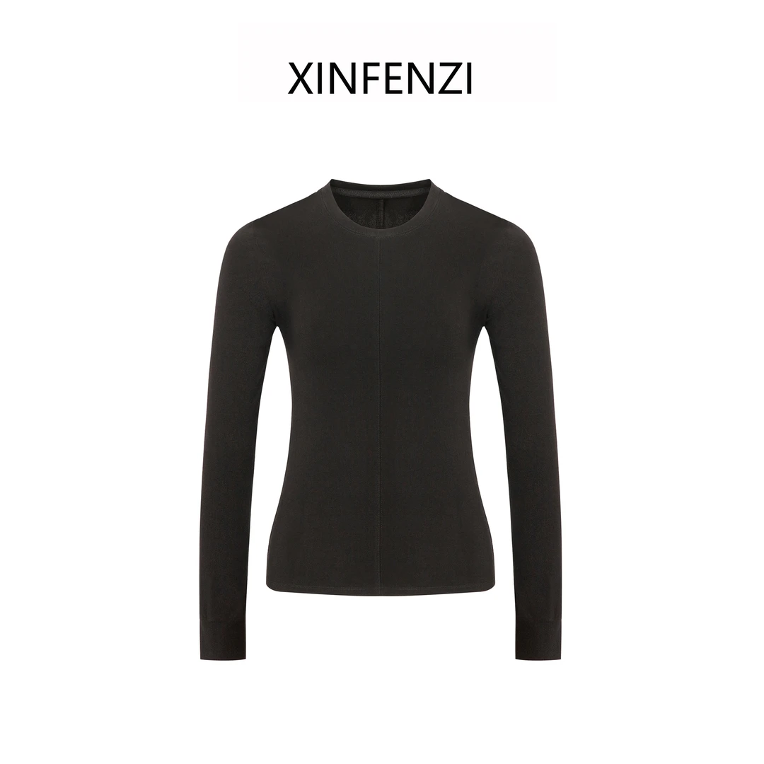 【面膜T】U领亲肤长袖T恤 WS32641