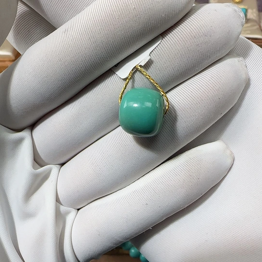 绿松石未镶嵌12mm➕老型单珠