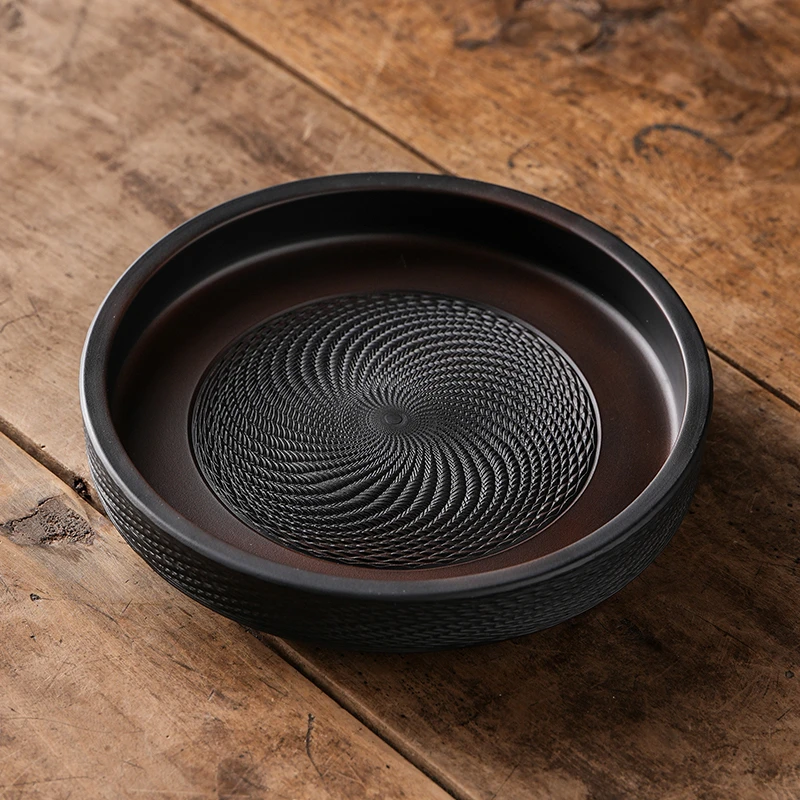 高端精致跳刀壶承盘久用耐看储水式干泡台茶壶隔热垫托盘泡茶配件