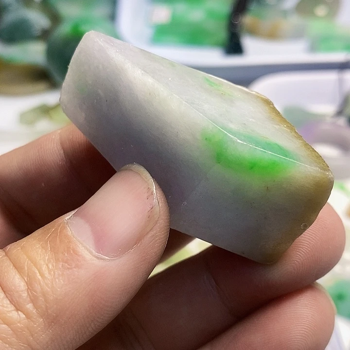 翡翠散珠天然翡翠A货挂件