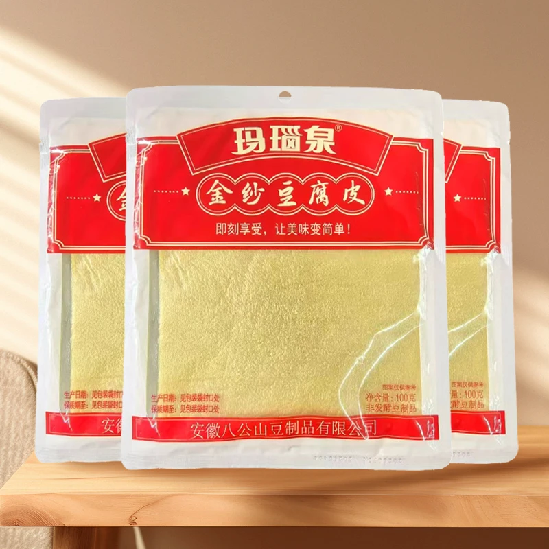 【淮南特产】八公山玛瑙泉金纱豆腐皮寿春特产私房菜凉拌菜冒菜