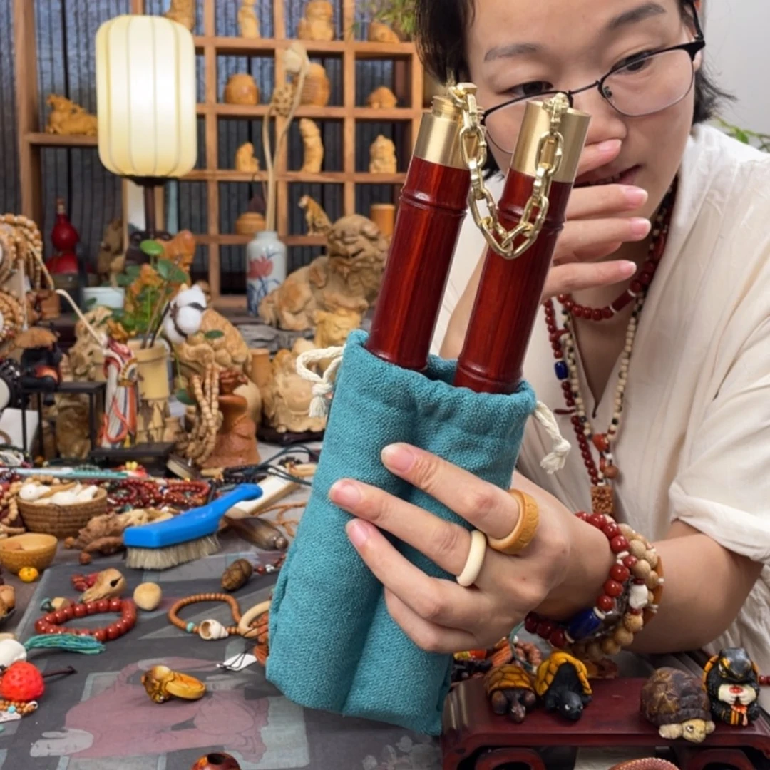 不***锁木方颜竹木艺术把件