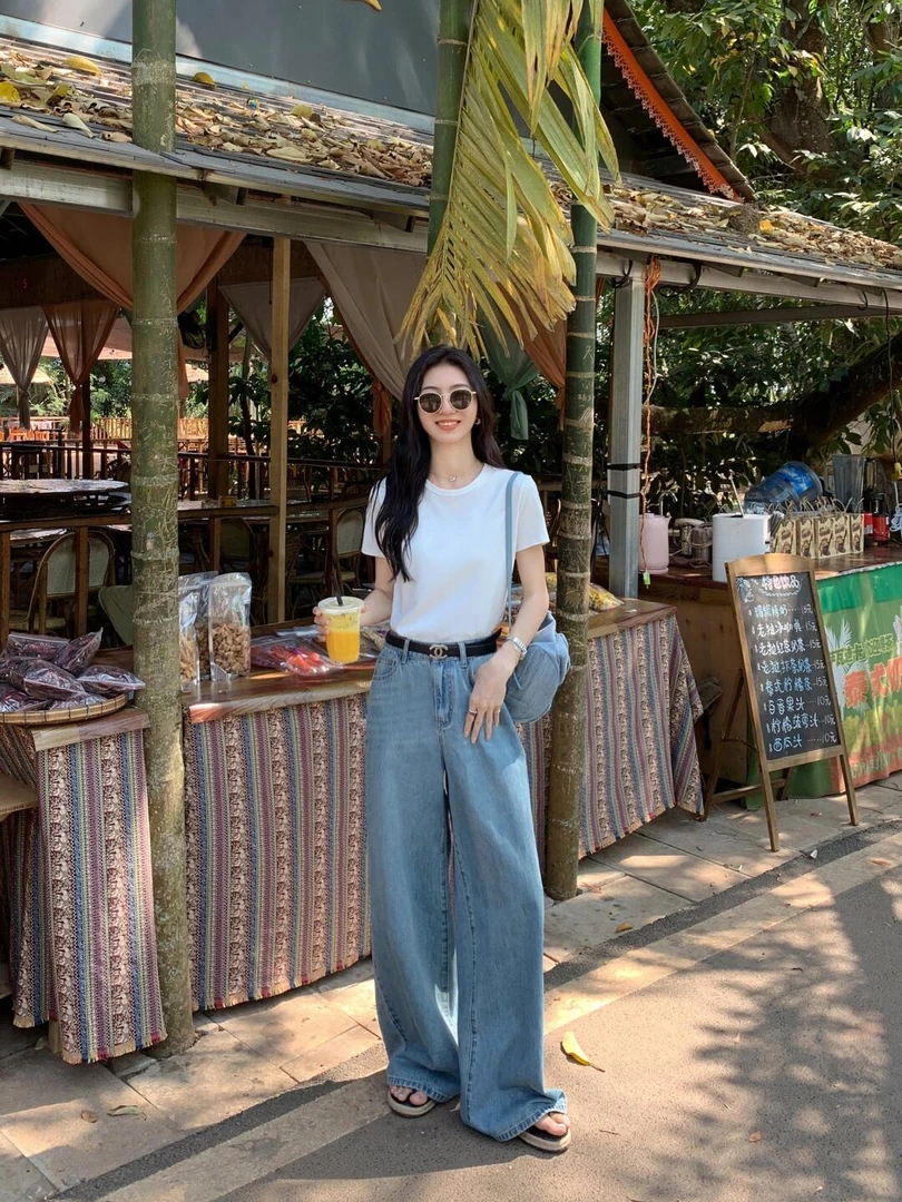 【奶油小方】230G重磅新疆棉纯棉短袖T恤圆领女打底衫白色宽松百搭