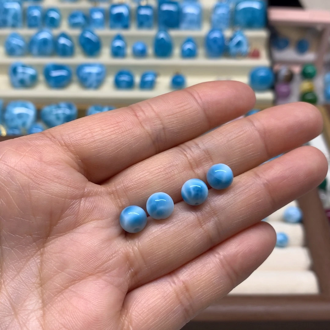 橙***9针钠钙石（海纹石）未镶嵌手链