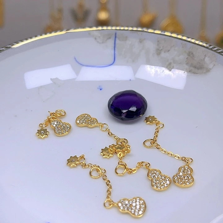 紫晶颈饰银S925镶嵌紫晶925镶嵌85