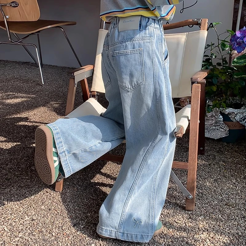 春秋新款时尚百搭高货潮流洋气网红款儿童 KZ0052 儿童牛仔裤