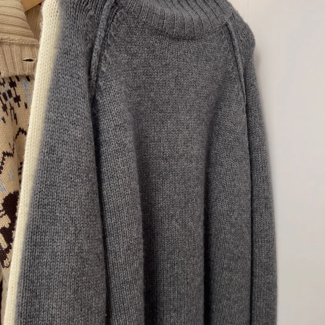 高领 插肩 加厚 羊绒衫