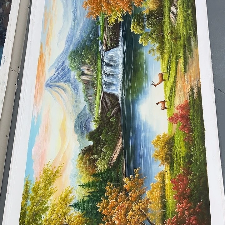 油画恭喜嘻嘻一直嘻嘻