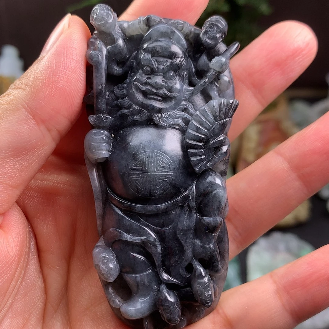 定制翡翠未镶嵌钟馗