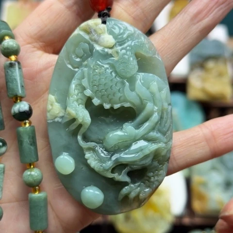 岫玉挂件未镶嵌挂件