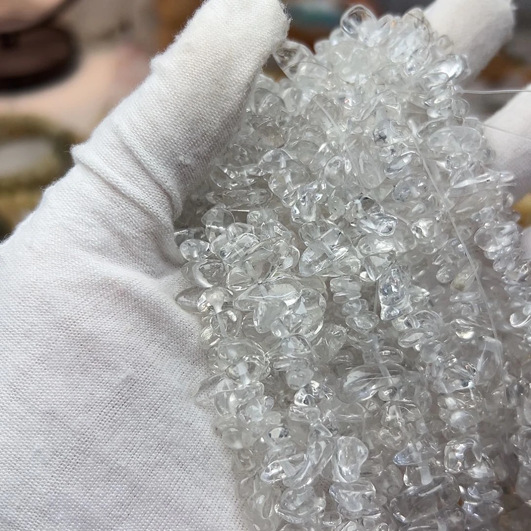 菩提根/象牙果手串碎白水一条