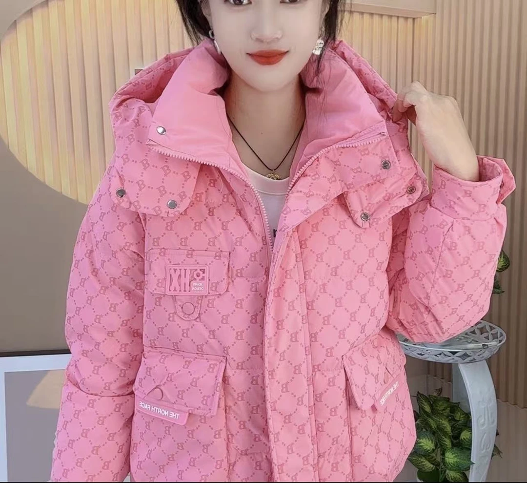 935新款时尚潮流百搭棉服衣长大概61左右保暖宽松洋气