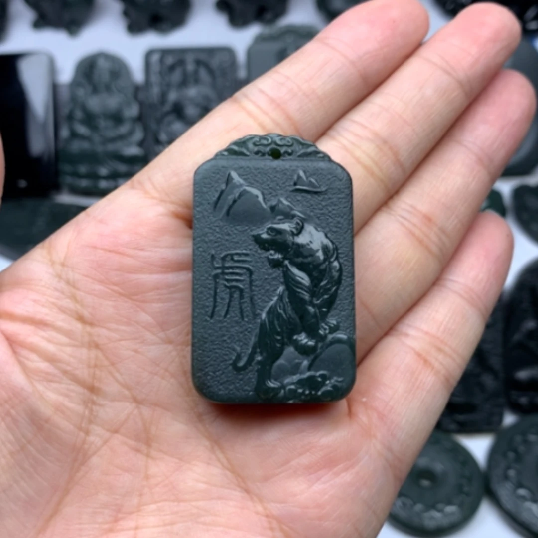 【闪购商品】和田玉未镶嵌颈饰天*双面雕刻