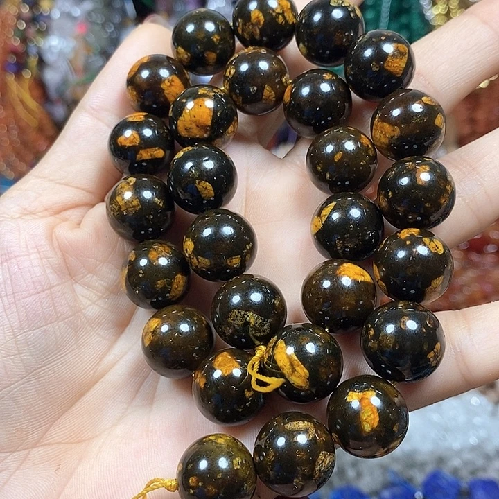 玛瑙/玉髓未镶嵌珠宝半成品三生石卡14mm