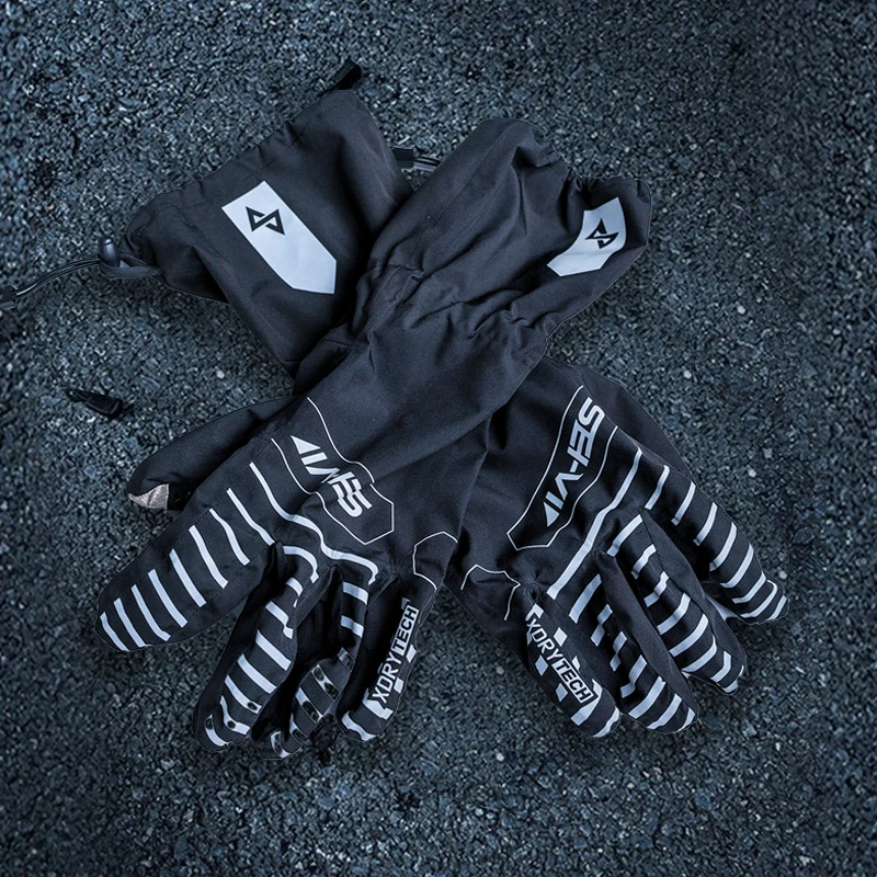 SEI-VI赛威四季防水防滑摩托车骑行手套外卖骑手电动车防风防雨套