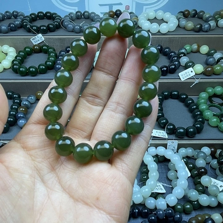 和田玉未镶嵌手链