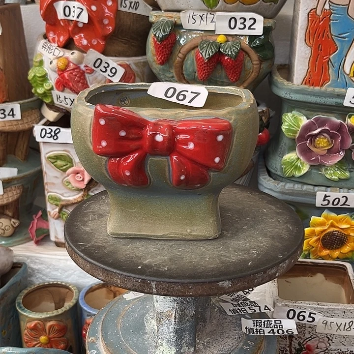 粗陶材质多肉花盆