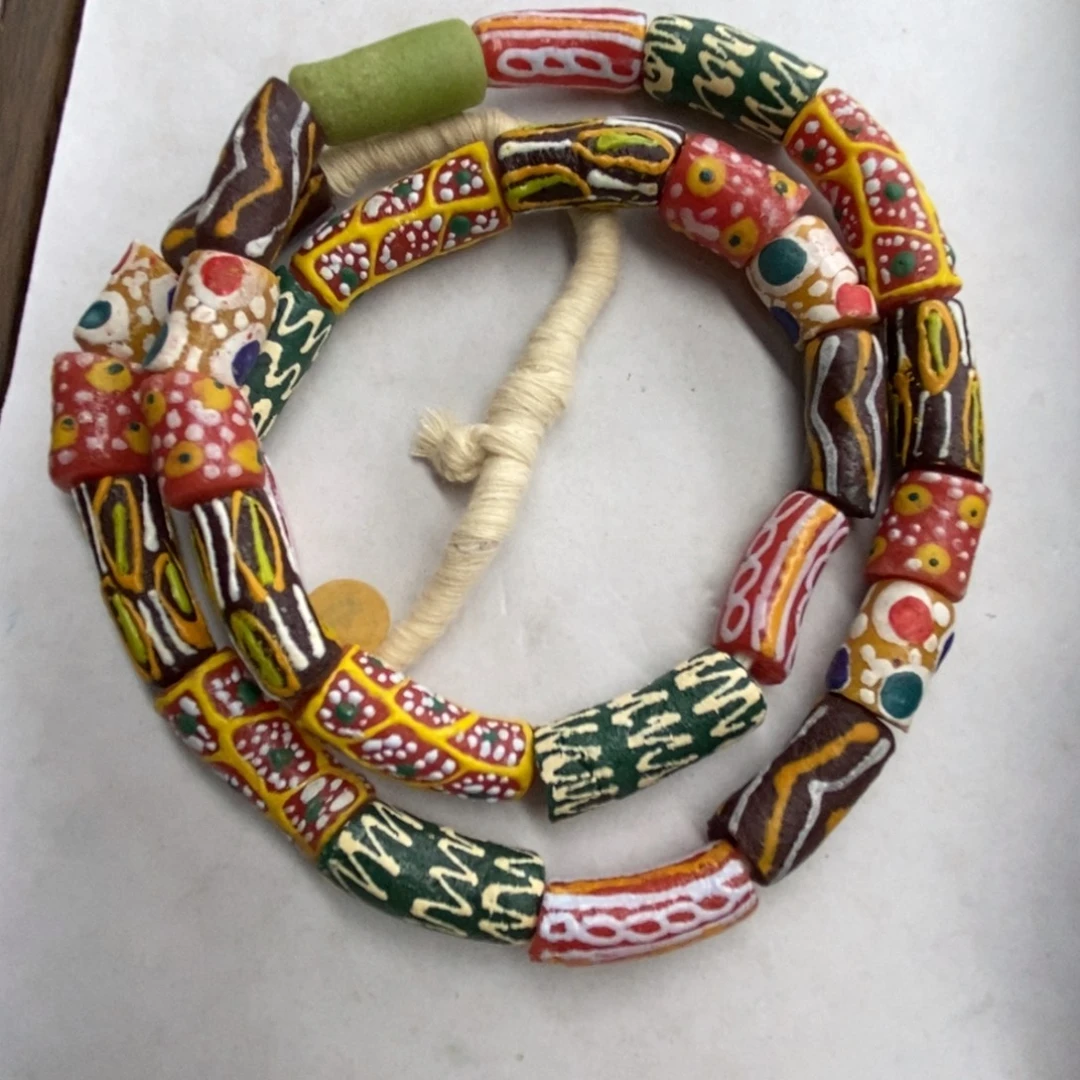 琉璃颈饰非洲管管 038