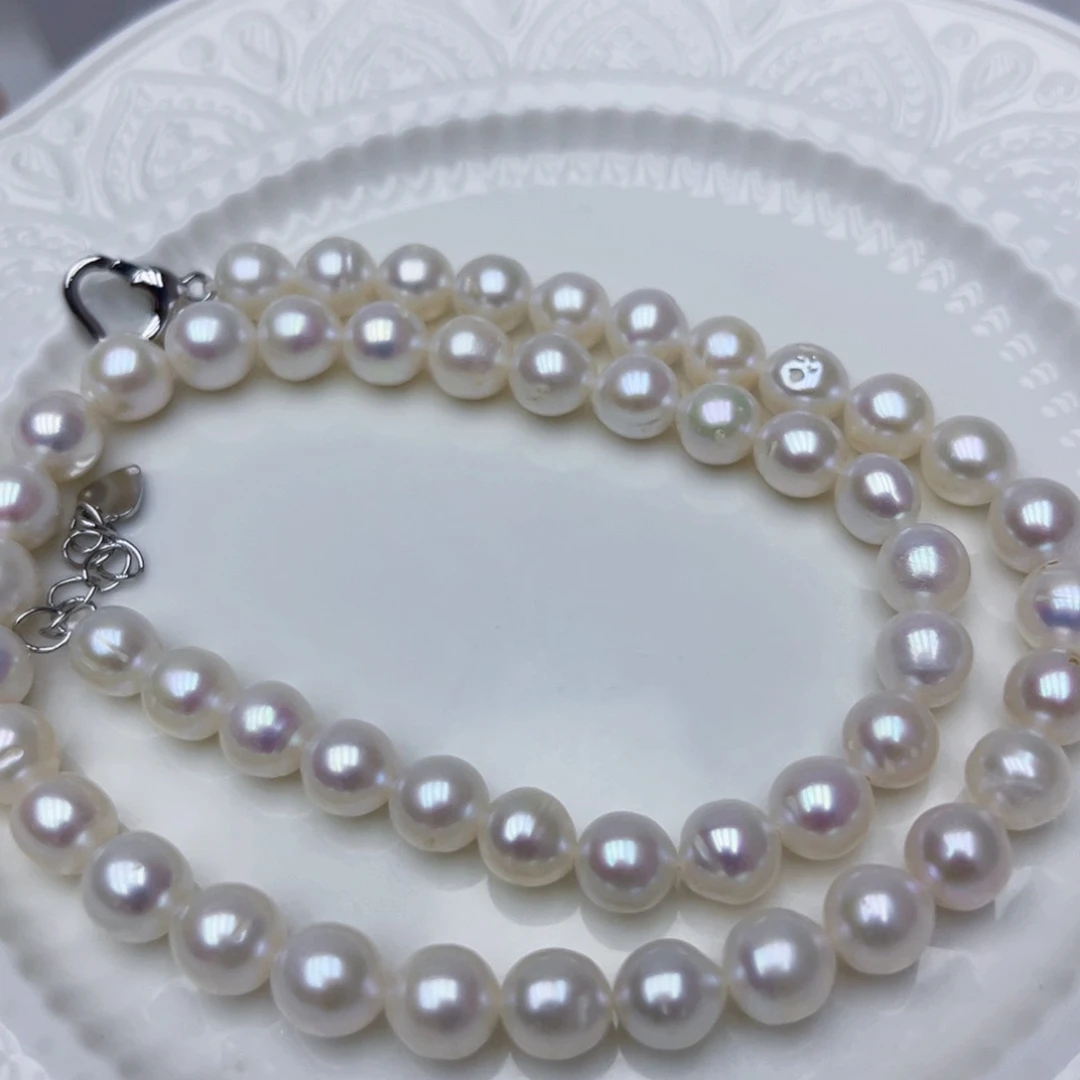 淡水珍珠颈饰银S925镶嵌
