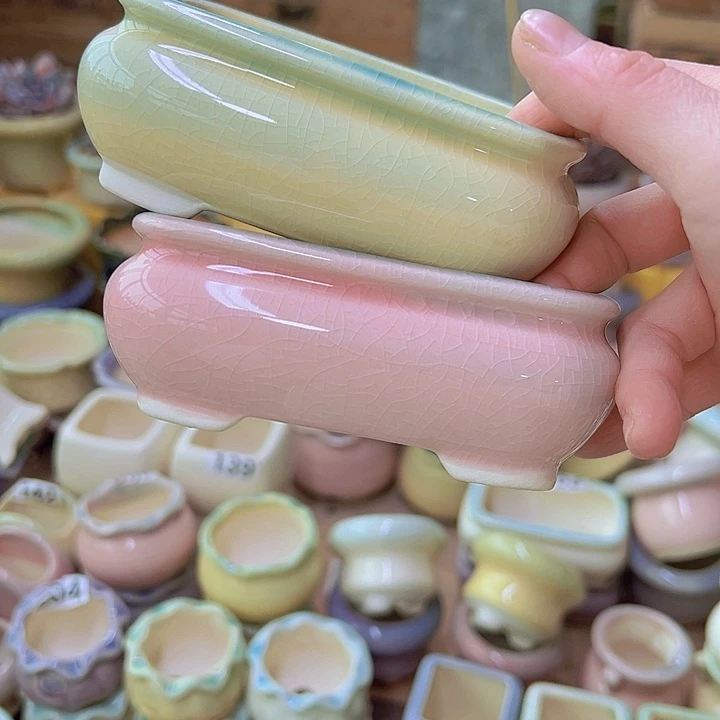 红陶陶瓷花盆当场满12包邮