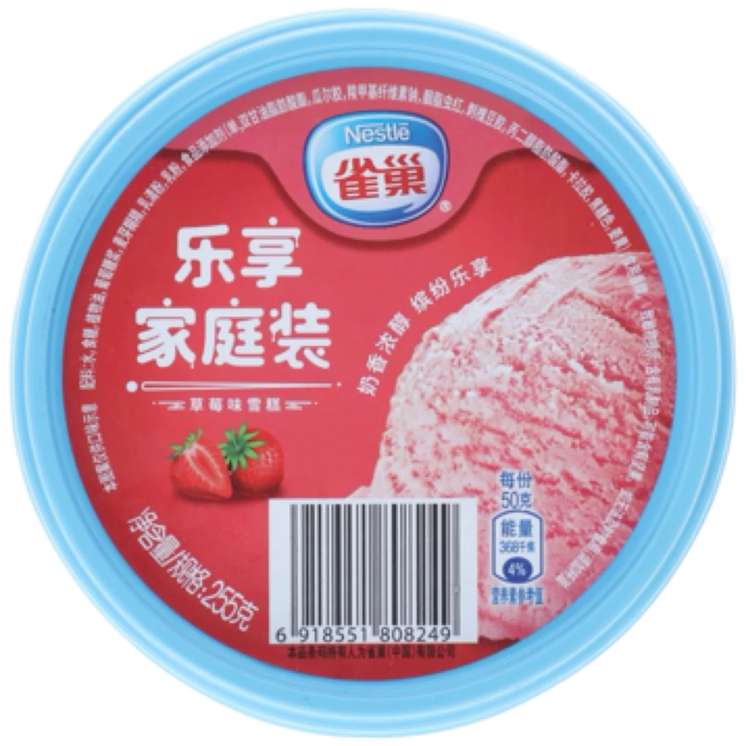 雀巢乐享家庭装草莓味雪糕 255g