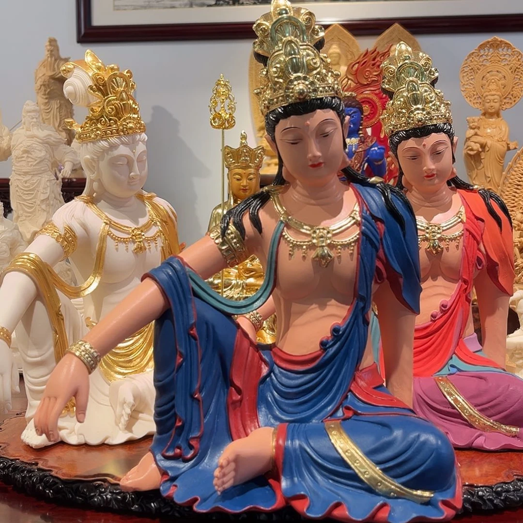 搁***.木象牙果彩绘观音30蓝色