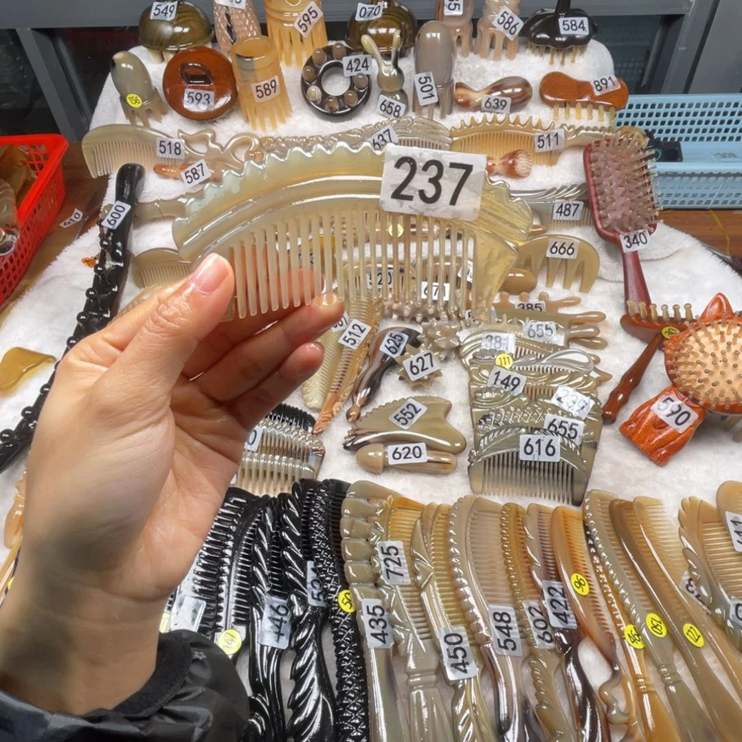牛角牛角梳子福利款牛角梳牛角福利款