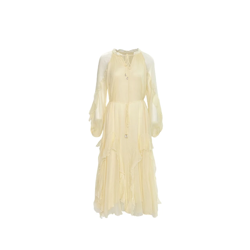 【2025-丫丫-禾枫原创】重磅100桑蚕丝连衣裙HFQY25011