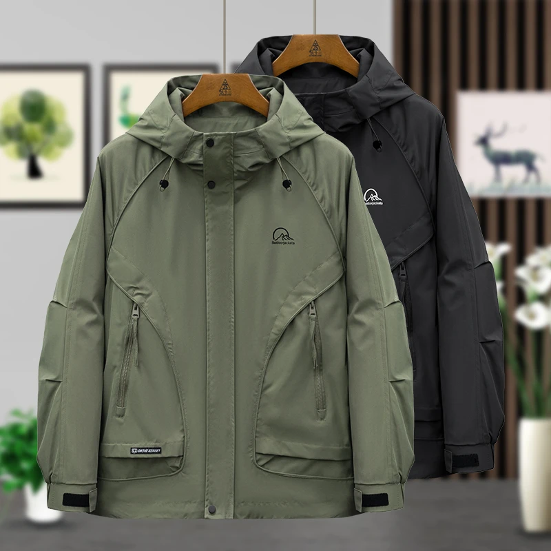 连帽外套男春秋2025年新款潮流高级感帅气短款痞帅夹克688