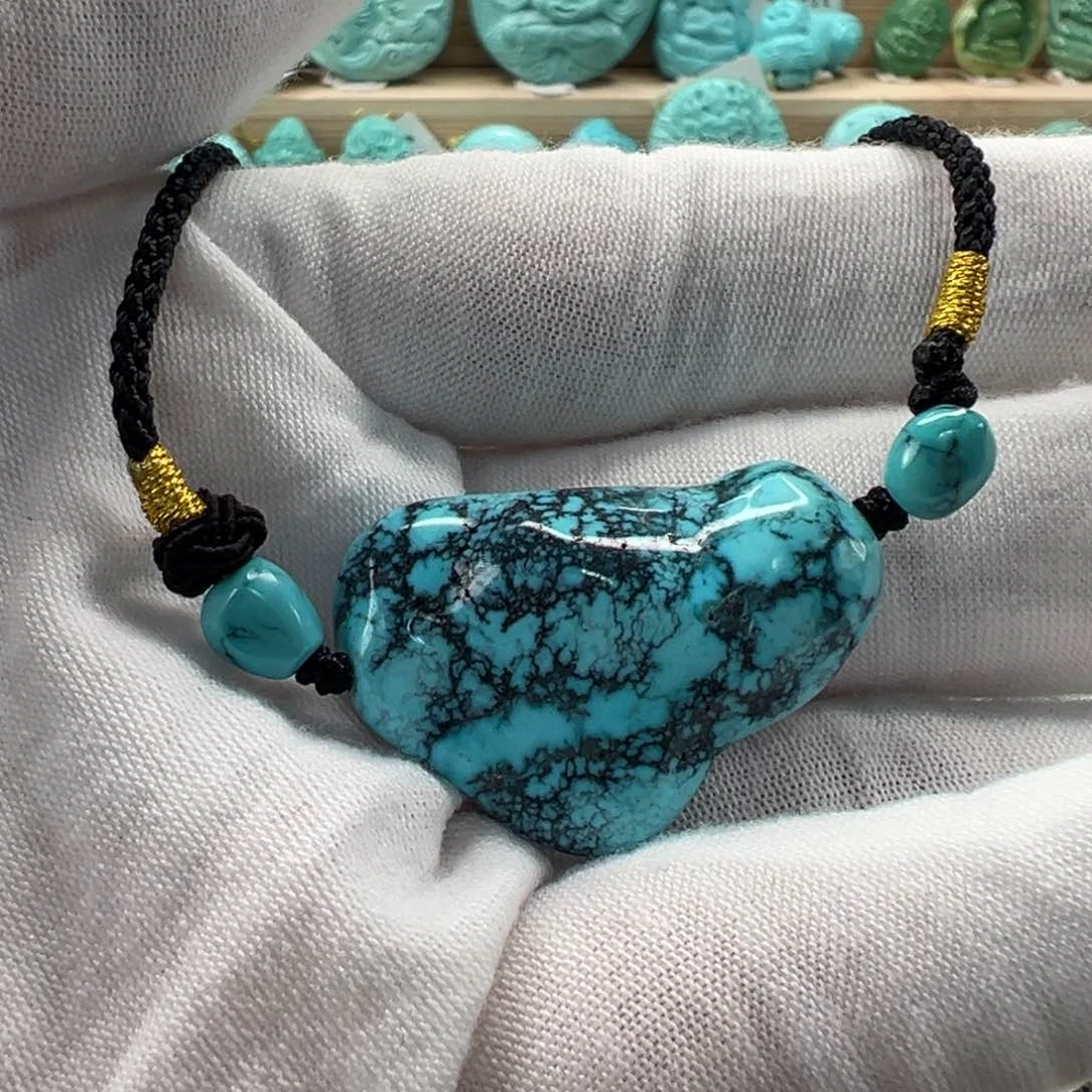 未镶嵌绿松石随形22.6mm