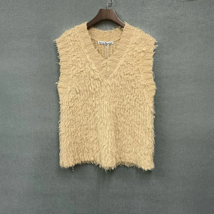 未使用 Acne studio (pm)V领羊毛毛衣背心马甲 全新带吊S码/4804