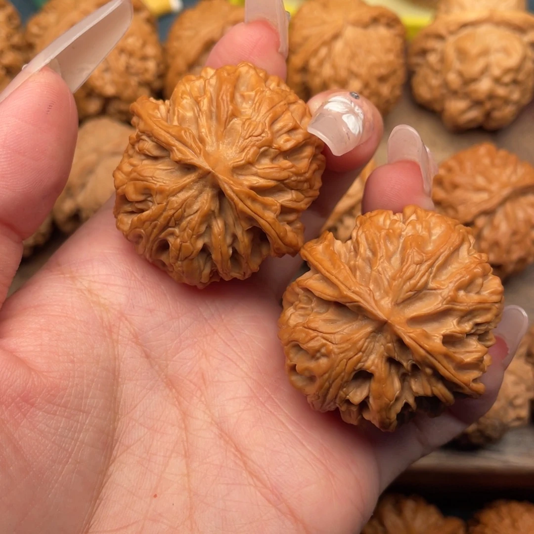 文玩核桃把件全品，满肉苹果园40.5