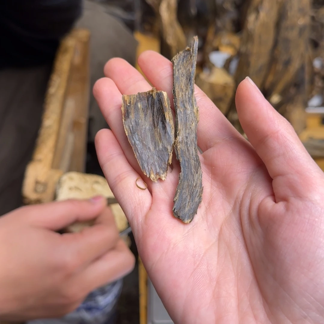 沉香沉香碎屑树皮油块料3克