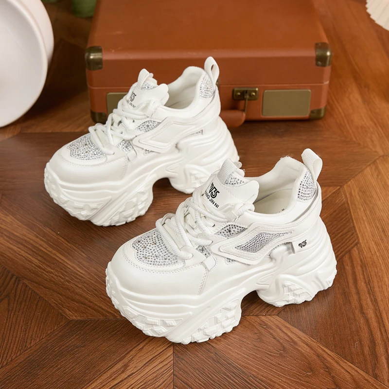 10cm内增高老爹鞋女2025秋冬爆款小个子松糕厚底时尚休闲运动女鞋