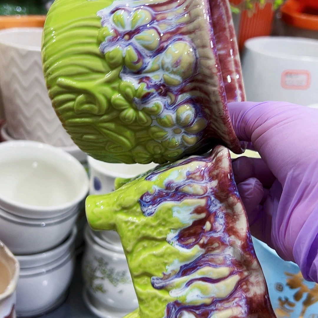 外贸尾单陶瓷花盆凑单10米包邮