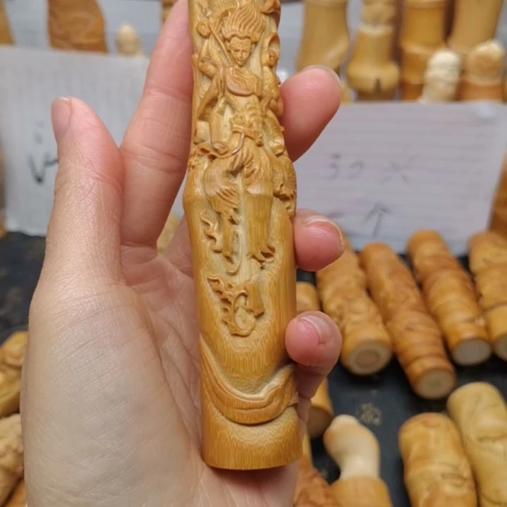 N***宁竹红皮料子浮雕哪吒