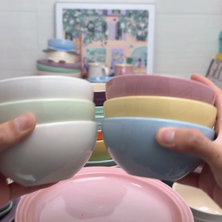 瓷片微瑕6个温哥华米饭碗330毫升