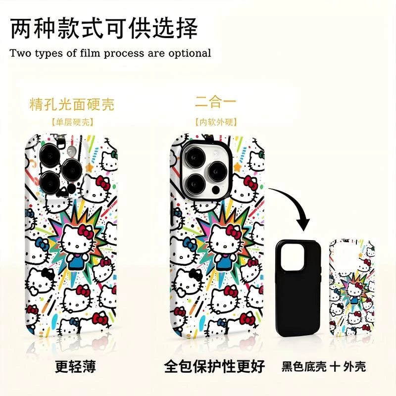 满屏爆炸猫咪手机壳适用于苹果华为oppo荣耀vivo小米等型号