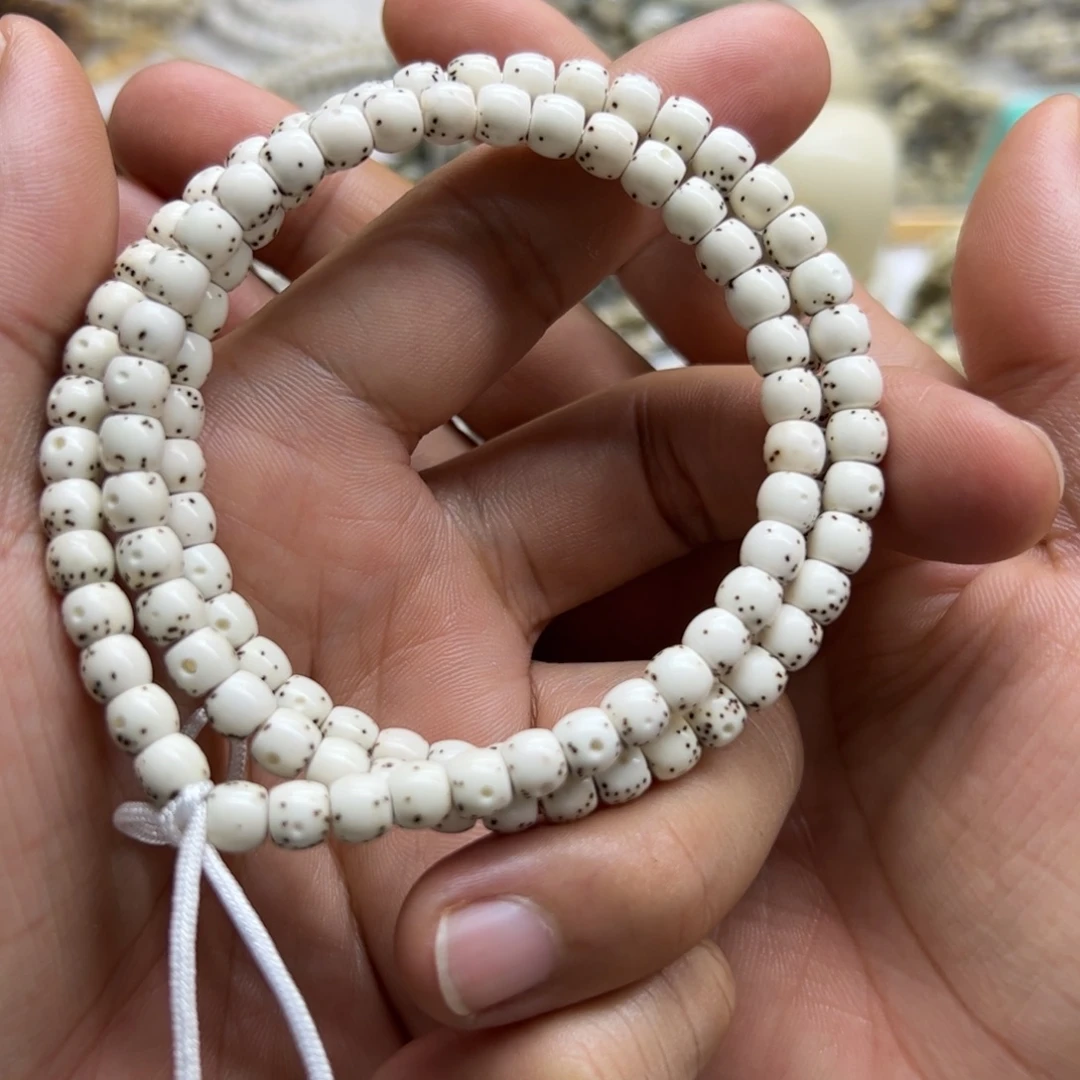手串星月菩提同枝高瓷白6.5大留白