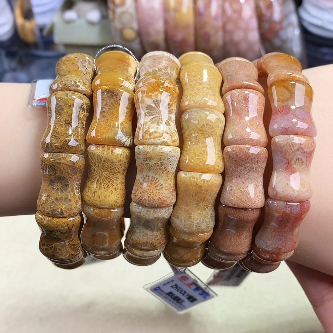 硅化珊瑚（珊瑚玉）未镶嵌吊坠(赠链)63号手排200一个