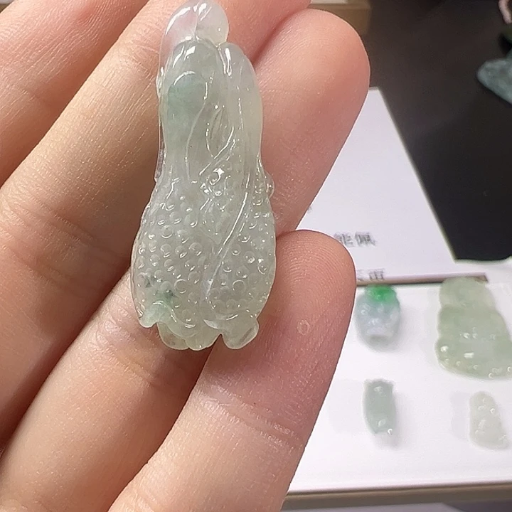翡翠未镶嵌挂件纯天然a货翡翠