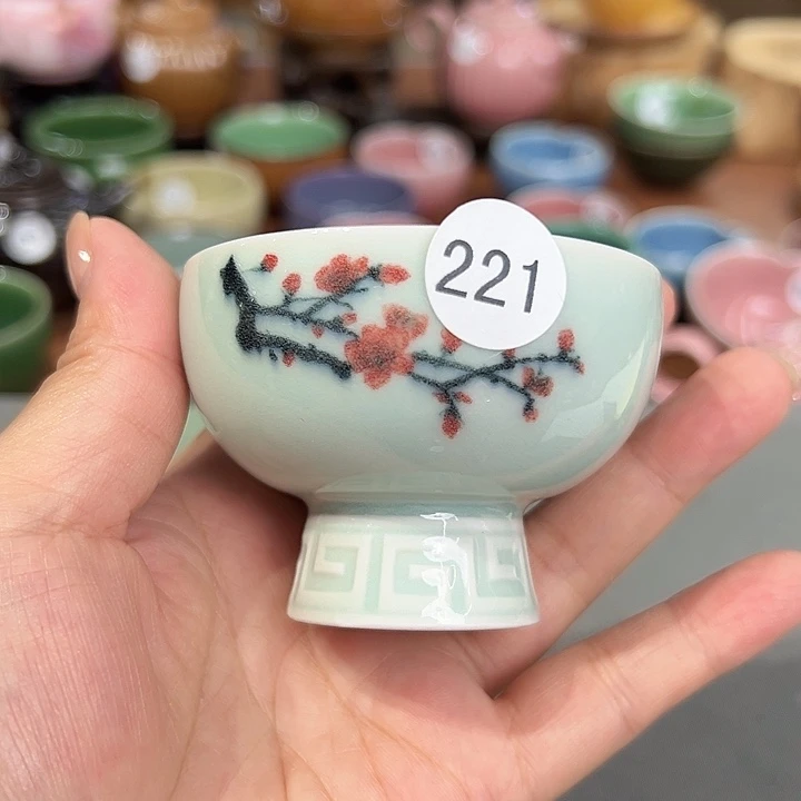 茉***猫龙泉敬悦青瓷品茗杯