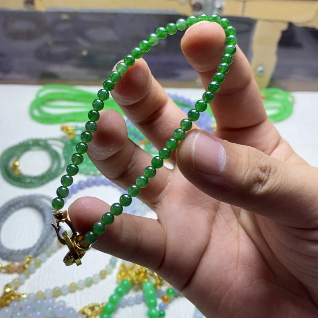 定制翡翠未镶嵌缅甸翡翠a货卡4